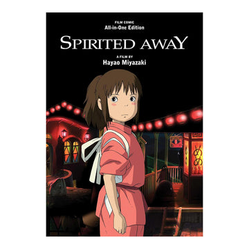 Spirited Away film comic book cover with character and title